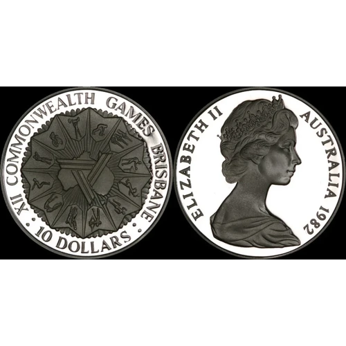 Stack of 10 Australian 10 Dollar Silver Coins