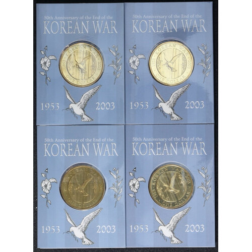 2003 Korean War Dollar Unc Set Of 4 Mintmarks CSM and B