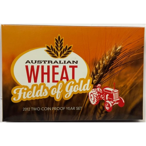 2012 Two Coin Proof Set Australian Wheat - Fields of Gold