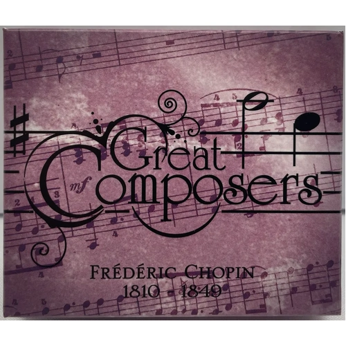 2010 Silver 1 Ounce Proof Great Composers - Frederic Chopin