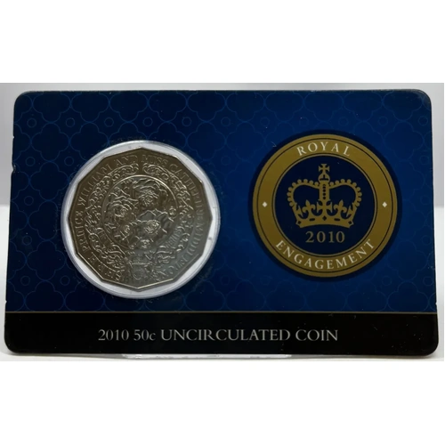 2010 50 Cent Uncirculated Coin Royal Engagement