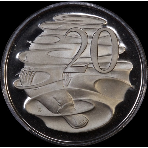 Australia 1966 Proof 20 Cents PCGS PR69DCAM