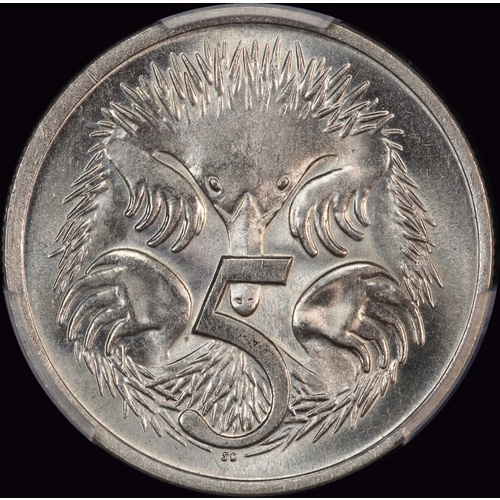 Australia 1972 Five Cents PCGS MS65