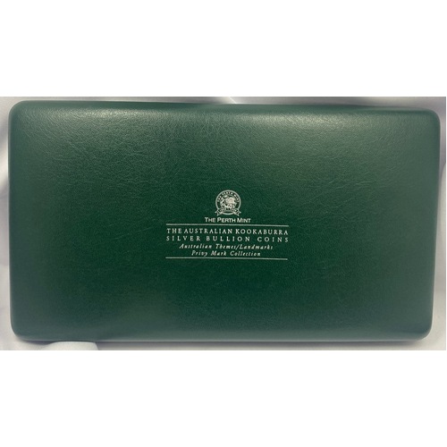 1999 Silver 1oz Kookaburra 10 Coin Privy Set Australian Themes and Landmarks