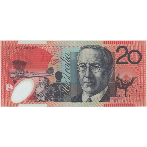2003 $20 Note DA03 Last Prefix Macfarlane/Henry R420bL Uncirculated