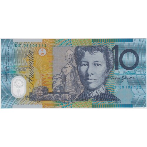 2003 $10 Note DF03 Last Prefix Macfarlane/Henry R320bL Unc