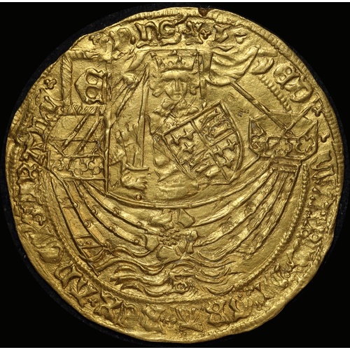 1464 ~ 1470 Gold Riyal / Rose-Noble Edward IV S#1954 about EF