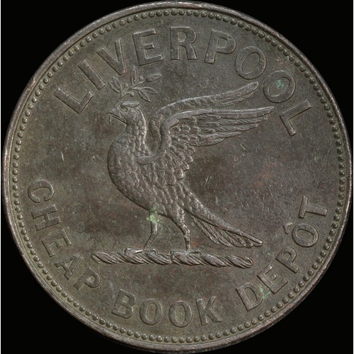 Howell, John Copper Penny Token Undated A# 273 Extremely Fine