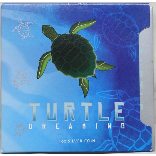 2008 Silver 1 Ounce Proof Turtle Dreaming