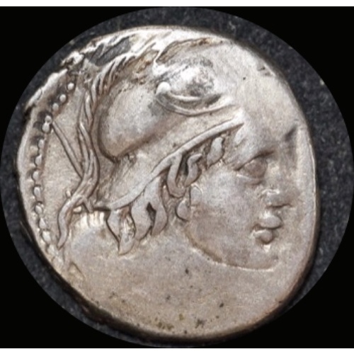 Ancient Rome (Republic) 88 BC Cn. Cornelius Lentulus Clodianus Silver Denarius Victory in biga RRC 345/1 Fine