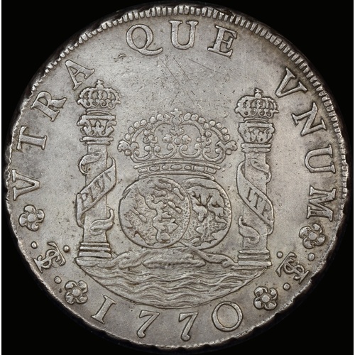 Bolivia 1770 PTS PR Silver 8 Reales KM# 50 about EF