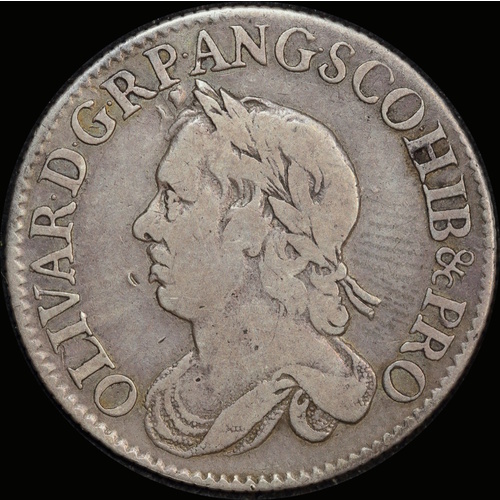 1658 Silver Shilling Oliver Cromwell S#3228 Fine