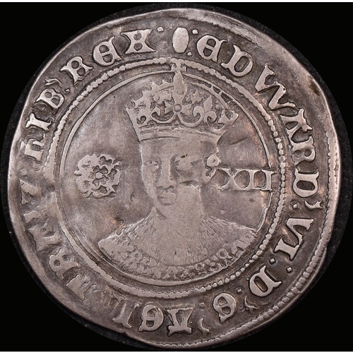 1551 ~ 1553 Silver Shilling Edward VI S#2482 about VF