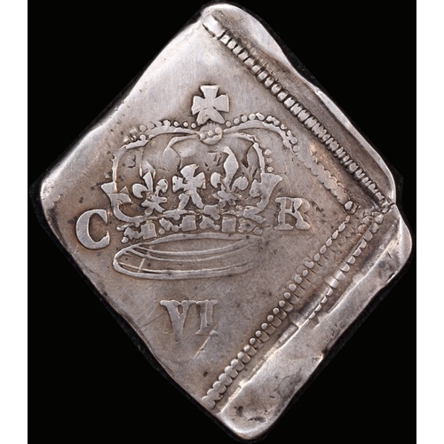 1646 Silver Sixpence Newark Siege S#3146 AVF