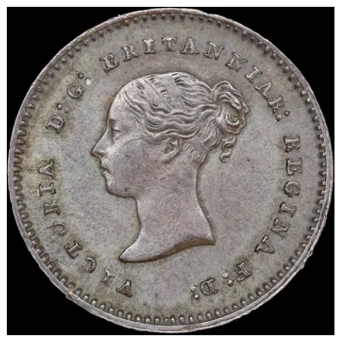 1852 Copper Quarter Farthing Victoria S#3953 Uncirculated