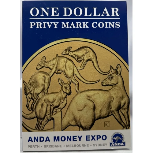 2016 1 Dollar 4 Coin Set ANDA Money Expo Privy Marks
