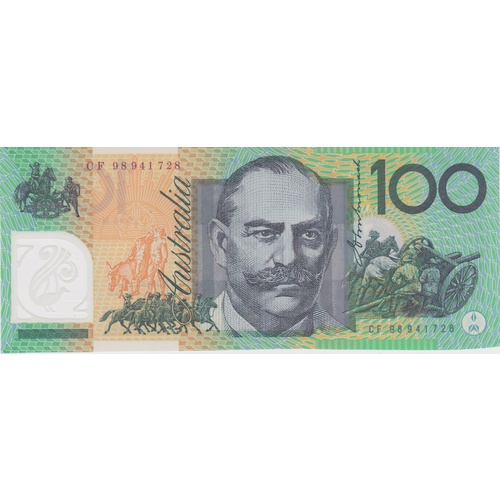 1998 $100 Note Macfarlane/Evans CF98 Last Prefix R618aL Uncirculated