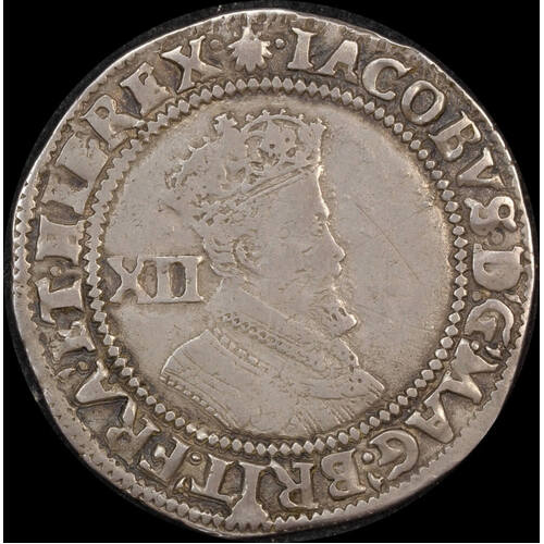 1606 ~ 1607 Silver Shilling James I S#2655 good Fine