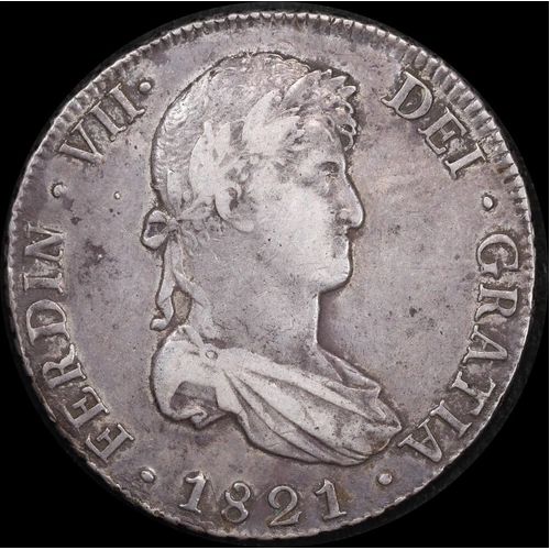 Bolivia 1821 Silver 8 Reales KM# 84 Fine