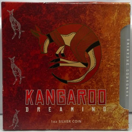 2008 Silver 1 Ounce Uncirculated Coin Kangaroo Dreaming