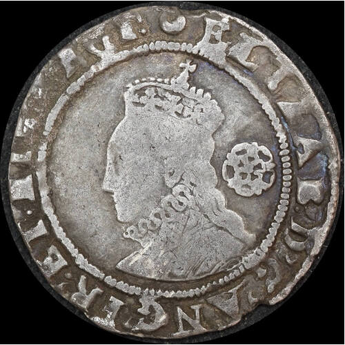 1587 Silver Sixpence Elizabeth I S#2578a good Fine