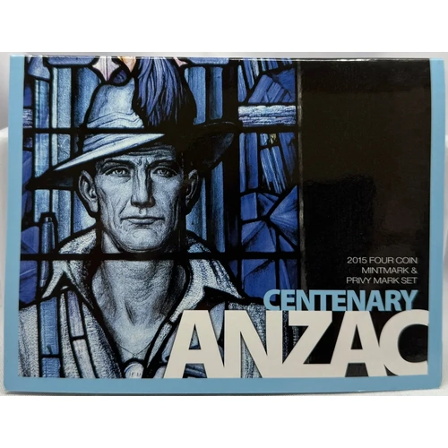 2015 4 Coin Privy Mark Set ANZAC Centenary