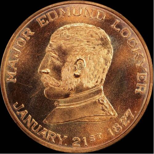 1977 Copper Medallion Sir Edmund Lockyer - Albany Sesquicentenary