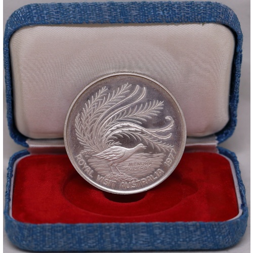 1977 Royal Visit Silver Medallion