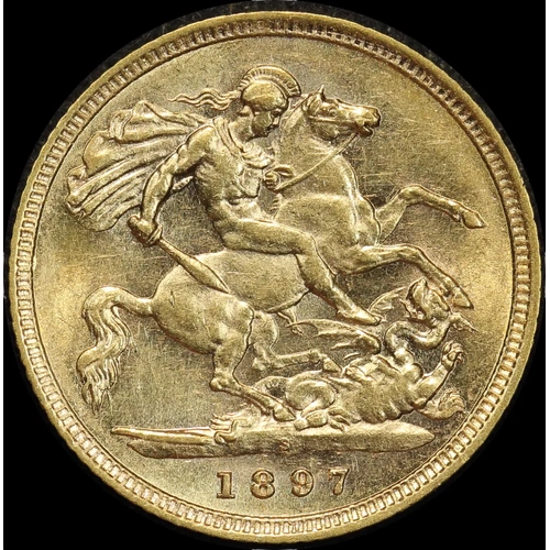 1897 Sydney Veiled Head Half Sovereign Extremely Fine