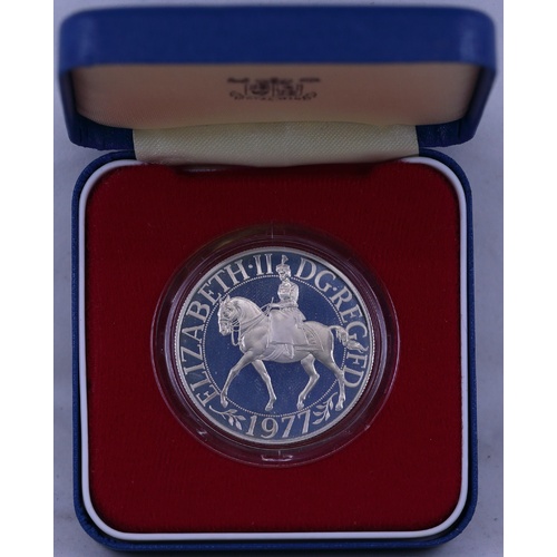 1977 Silver 25 Pence Coin Jubilee Commemorative In Case