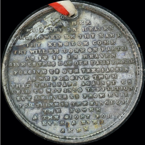 1881 Silver Medalet Perth International Exhibition Lord's Prayer