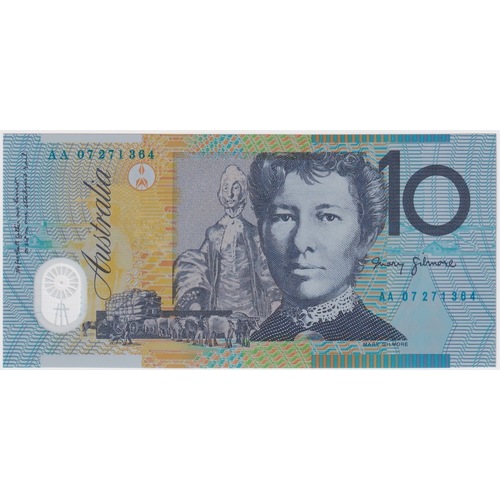 2007 $10 Note Stevens/Henry AA07 First Prefix R321aF Uncirculated