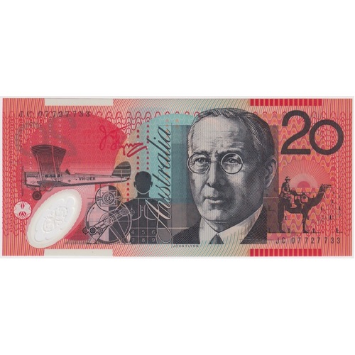 2007 $20 Note Stevens/Henry JC07 Last Prefix 421aL Uncirculated