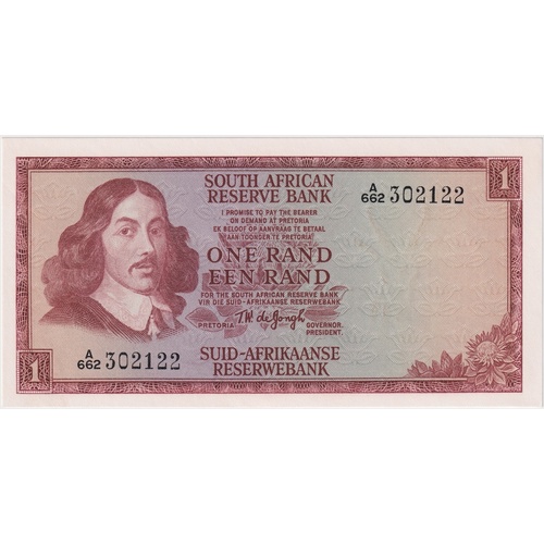 South Africa 1967 1 Rand P# 109b Uncirculated