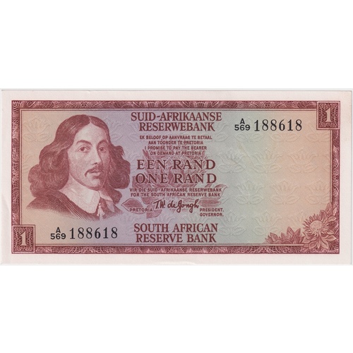 South Africa 1967 1 Rand P# 110b Uncirculated