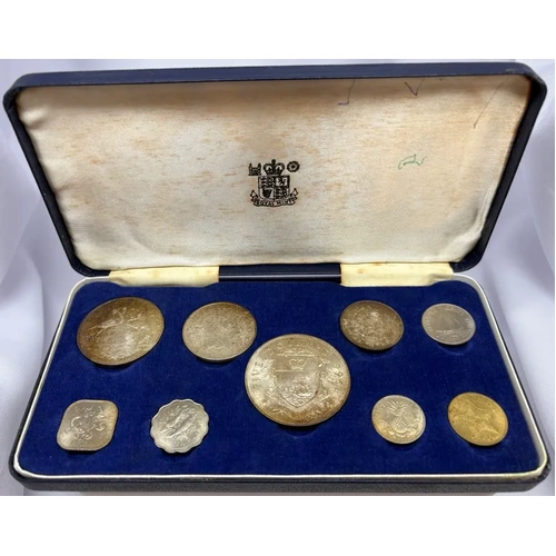 Bahamas 1966 Silver Uncirculated (9) Coin Set