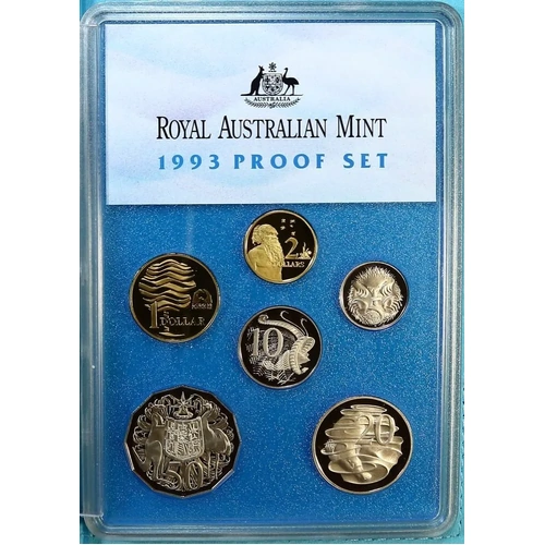 Australia 1993 Proof Coin Set Landcare Damaged Packaging