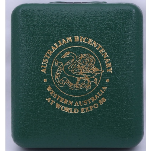Limited Edition Perth Mint 1ozt Gold Ingot Issued at World Expo 88 in Presentation Case