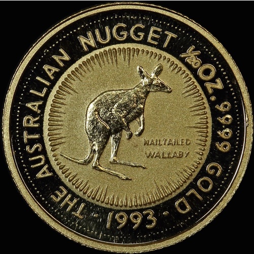1993 1/20 Ounce Gold Uncirculated Kangaroo Nugget