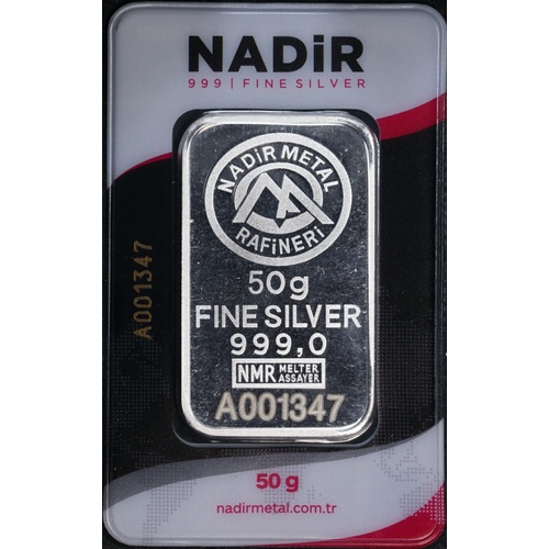 Generic Silver 50g Ingot 99.90% Pure