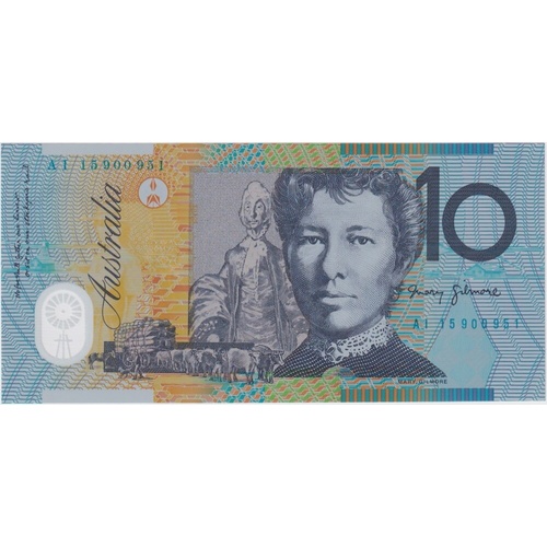 2015 $10 Note Stevens/Fraser Radar Number AI15 900951 R323 Uncirculated