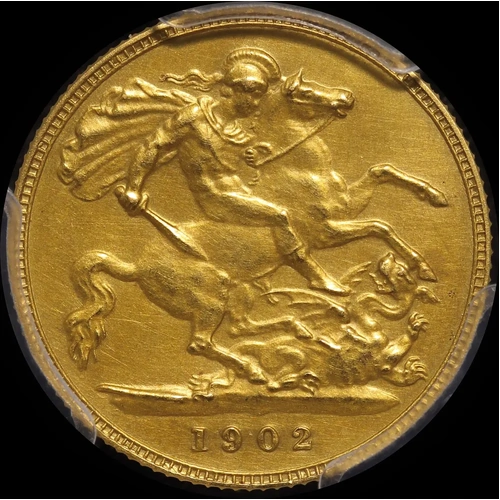 1902 Gold Proof Half Sovereign Edward VII S#3974A PCGS PR62