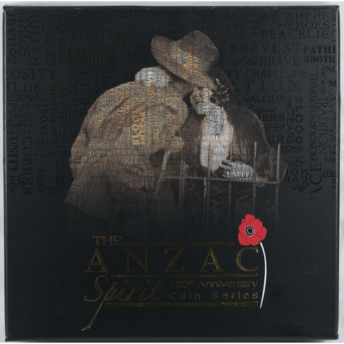 2018 Silver 1 Ounce Proof Coin ANZAC Spirit 100th Anniversary Proof Coin Series We Will Remember Them