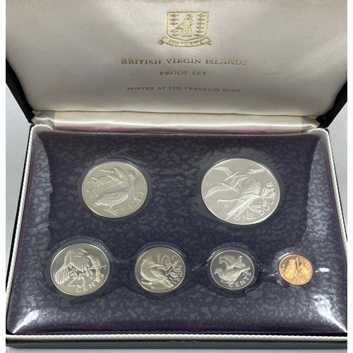 British Virgin Islands 1974 Silver Proof Coin Set KM# PS1 FDC