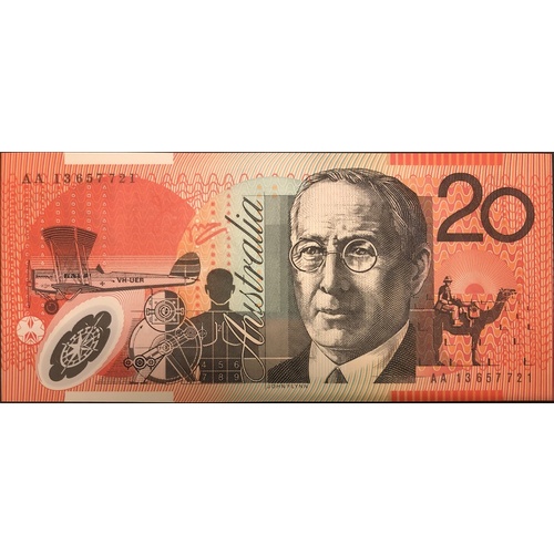 2013 $20 Note Stevens/Parkinson AA13 First Prefix R422aF Uncirculated