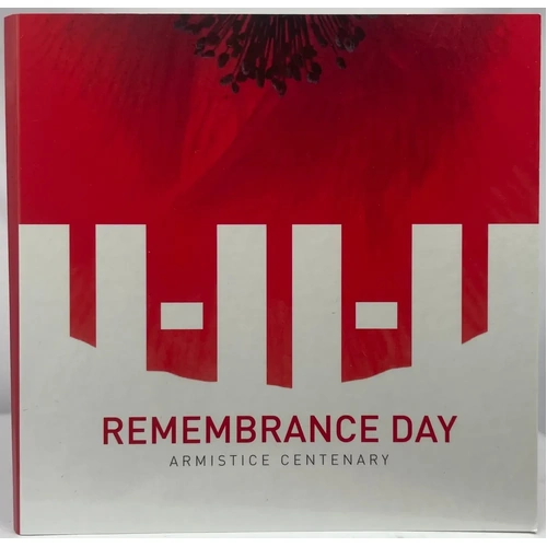 2018 Coloured 2 Dollar Coin C Mintmark Folder Remembrance Day