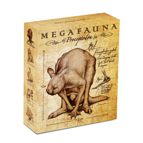 2013 Silver 1oz Proof  Coin Megafauna Procoptodon