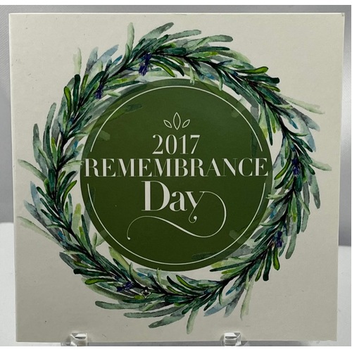 2017 2 Dollar C Mintmark Folder Remembrance Day