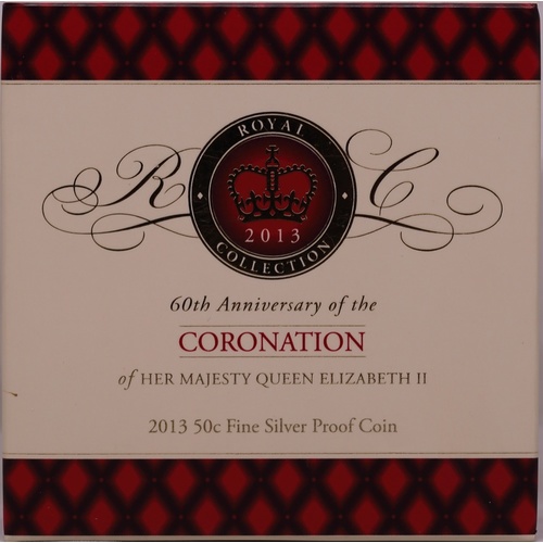 2013 Silver 50 Cent Proof Coin 60th Anniversary of the Coronation of Elizabeth II