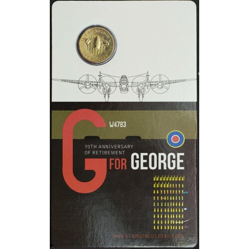 2014 1 Dollar Uncirculated Coin G for George Retirement